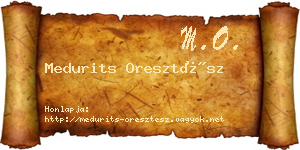Medurits Oresztész névjegykártya